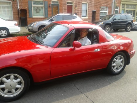 DEM in his 1990 Miata