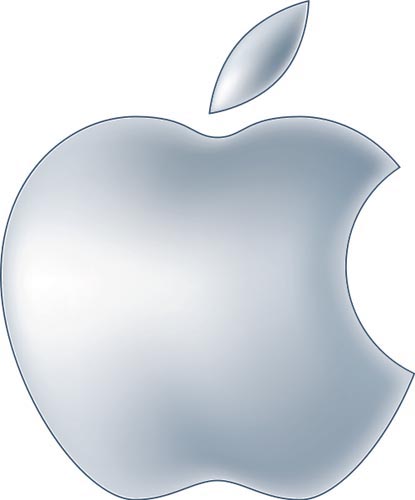 Logo of Apple Inc. to be used on a custom landing page/brand page about Apple products on the website of Shopping.com.