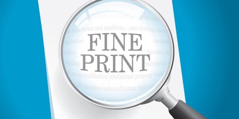 Reading the Fine Print of a Legal Agreement
